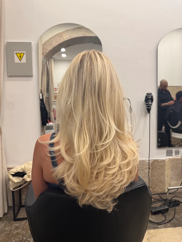 Hair styling at Aroldo Hair, Chiado Lisbon
